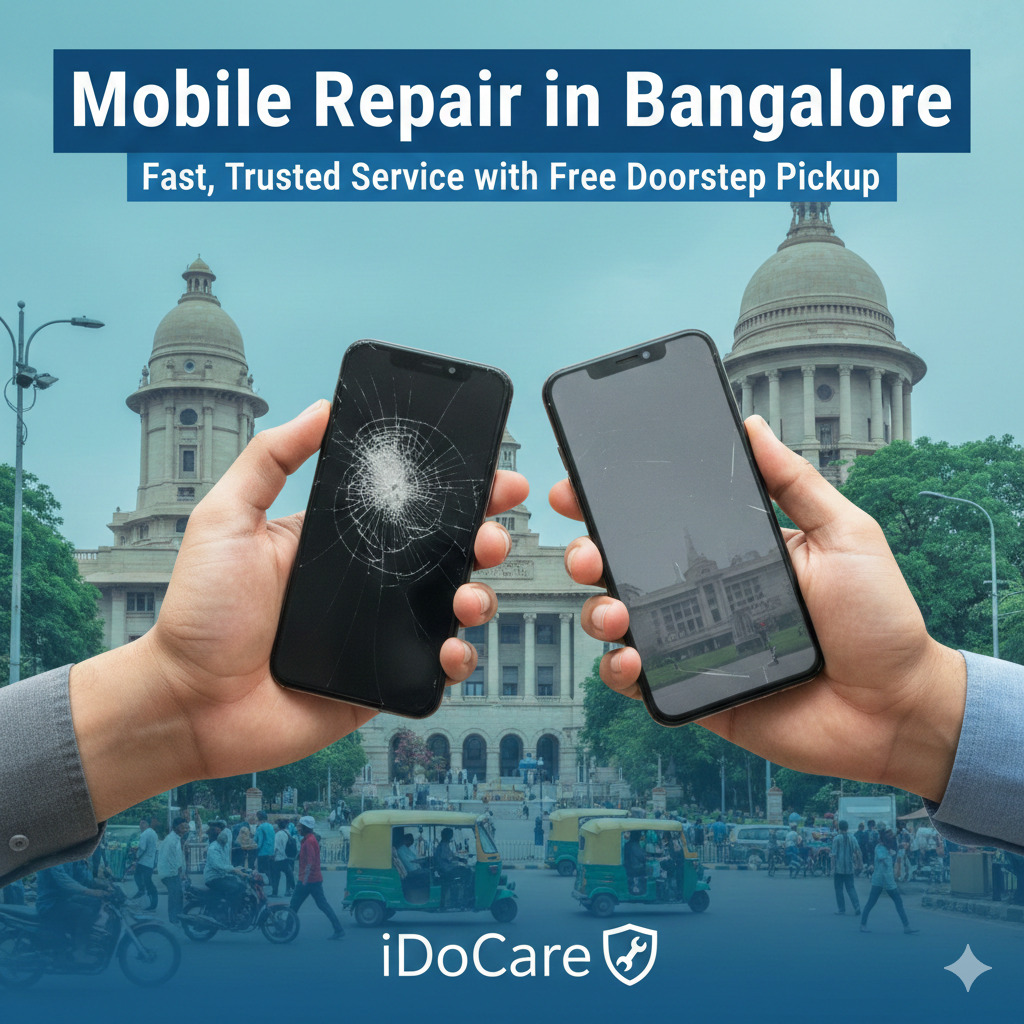 Mobile Repair in Bangalore – Fast, Trusted Service with Free Doorstep Pickup | iDoCare