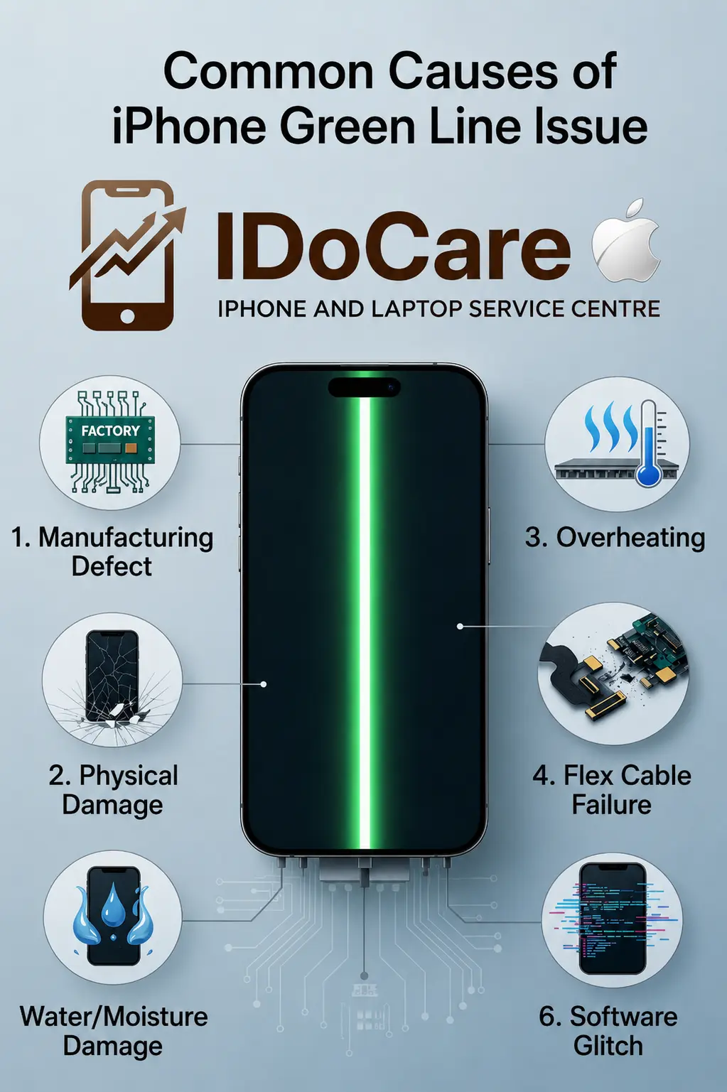 Common Causes of Green Lines on iPhone Display